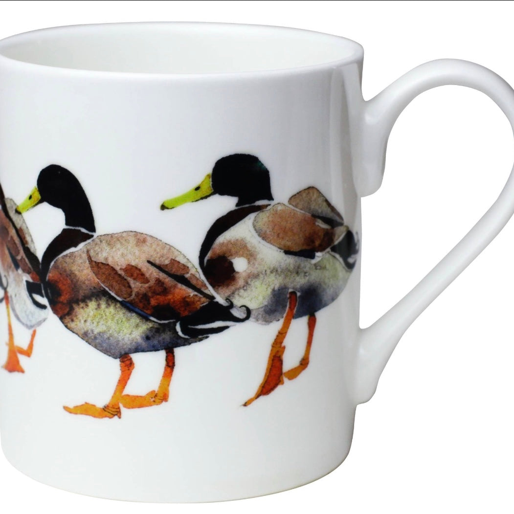 MALLARDS BONE CHINA MUG - Feather & Twigs
