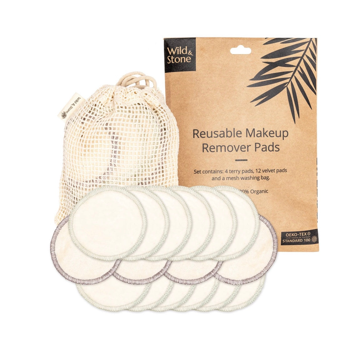 REUSABLE MAKEUP REMOVER PADS - PACK OF 16 - Feather & Twigs