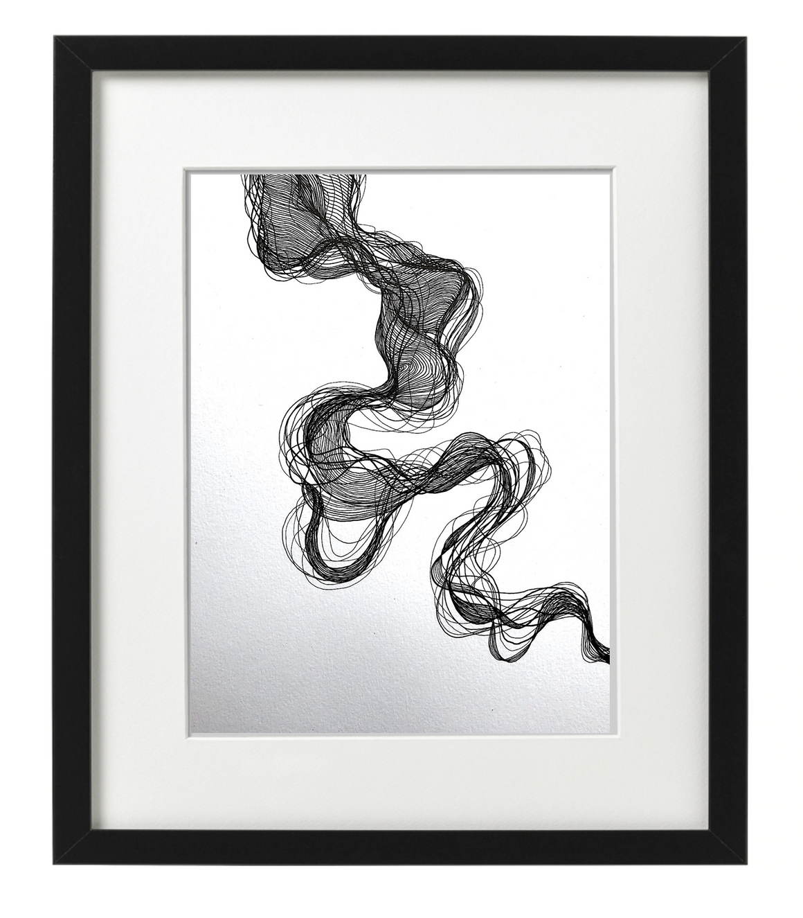 ABSTRACT SWIRL -  PEN & INK - ORIGINAL BY IAN GRIME - Feather & Twigs