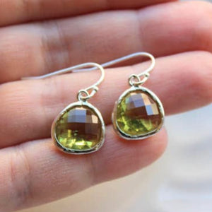CHAMPAGNE CRYSTAL EARRINGS