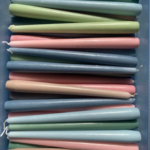 COLOURED TAPERED CANDLES -SINGLE