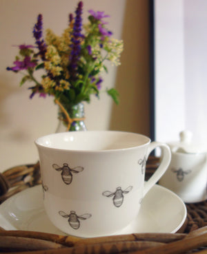 BEE CUP AND SAUCER