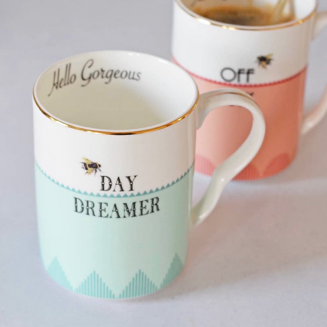 DAY DREAMER AND OFF DUTY SET OF TWO MUGS