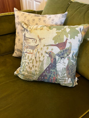 INTO THE WOODS/PHEASANT CUSHION