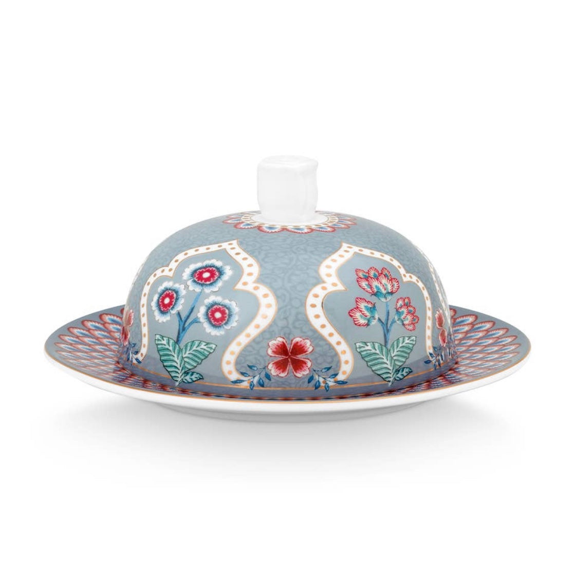 FLOWER FESTIVAL BUTTER DISH