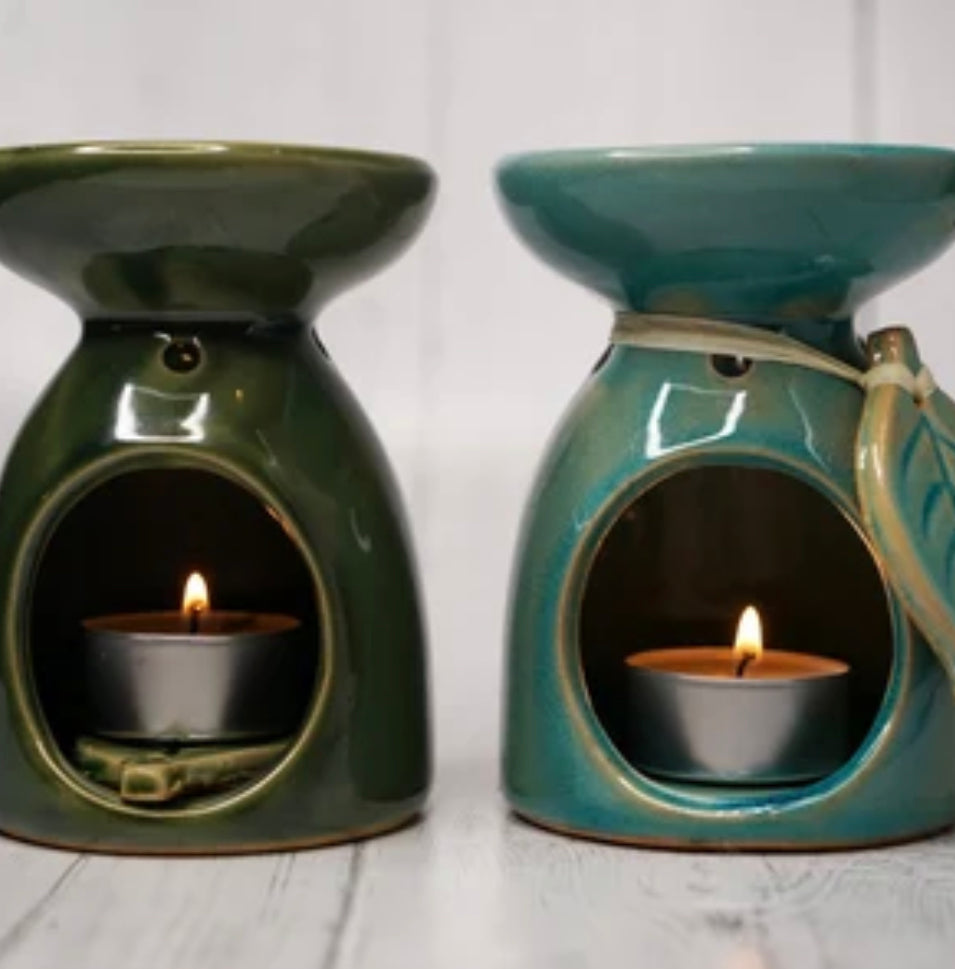 GREEN LEAF DESIGN CERAMIC BURNER