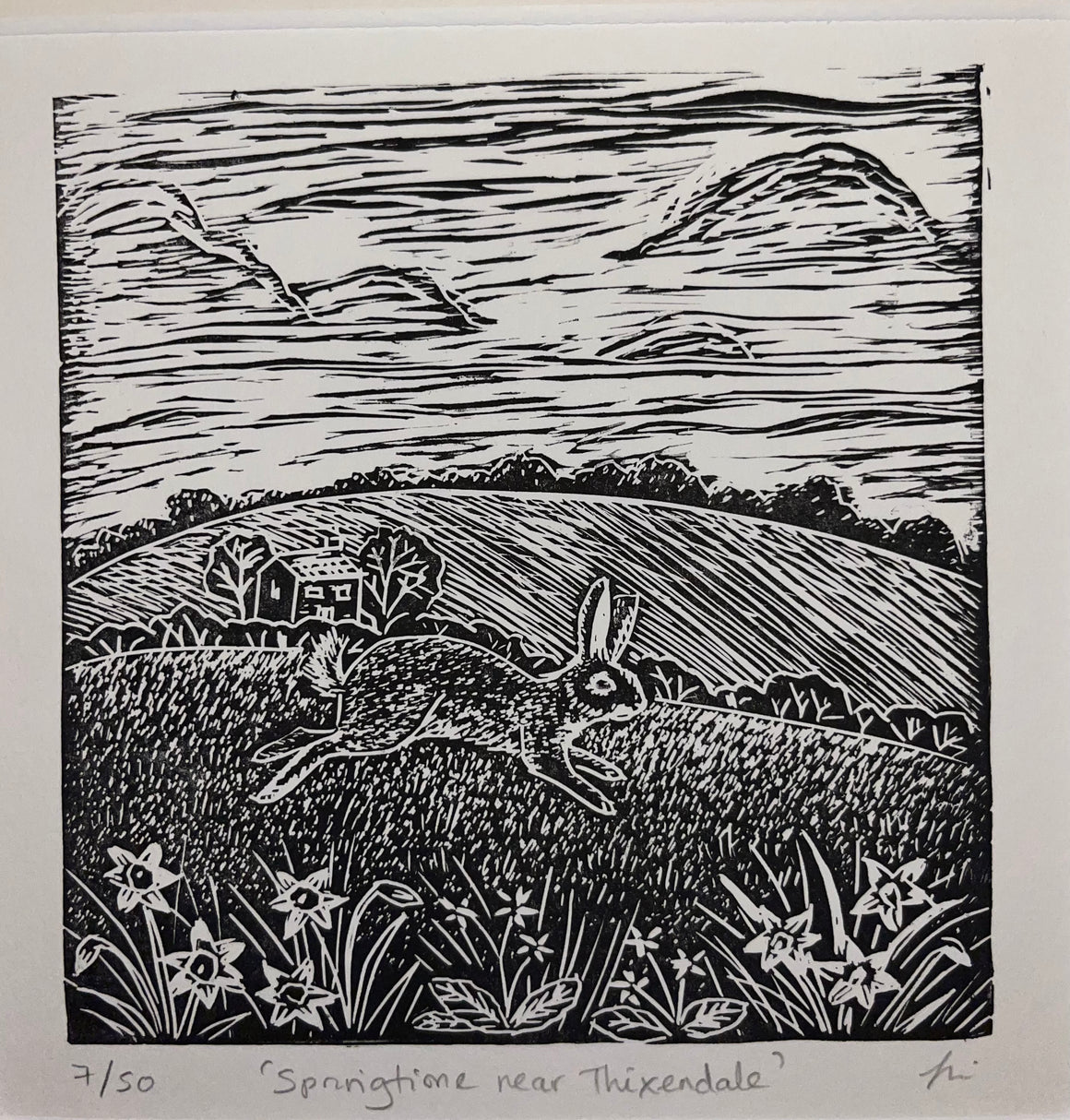 SPRINGTIME NEAR THRIXENDALE PRINT