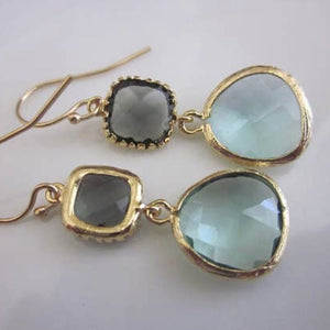 CHAMPAGNE CRYSTAL EARRINGS