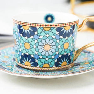 ART DECO DESIGNED CUP AND SAUCER