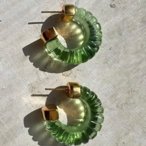 ESME EARRINGS - LEMON/GREEN/CITRINE