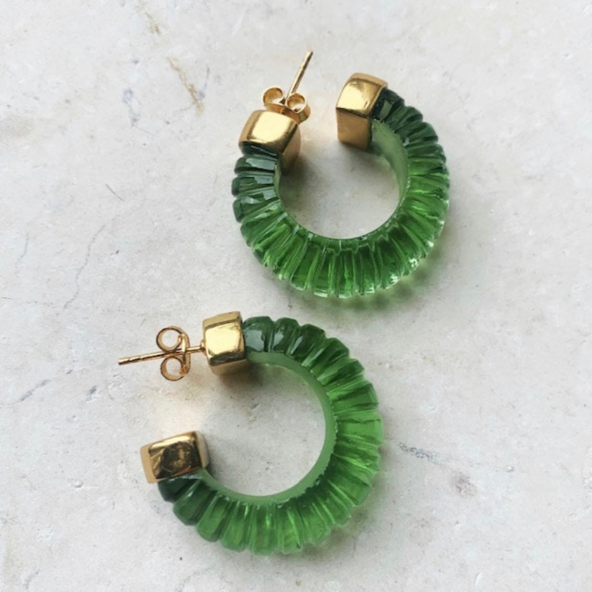 Lemon green store earrings