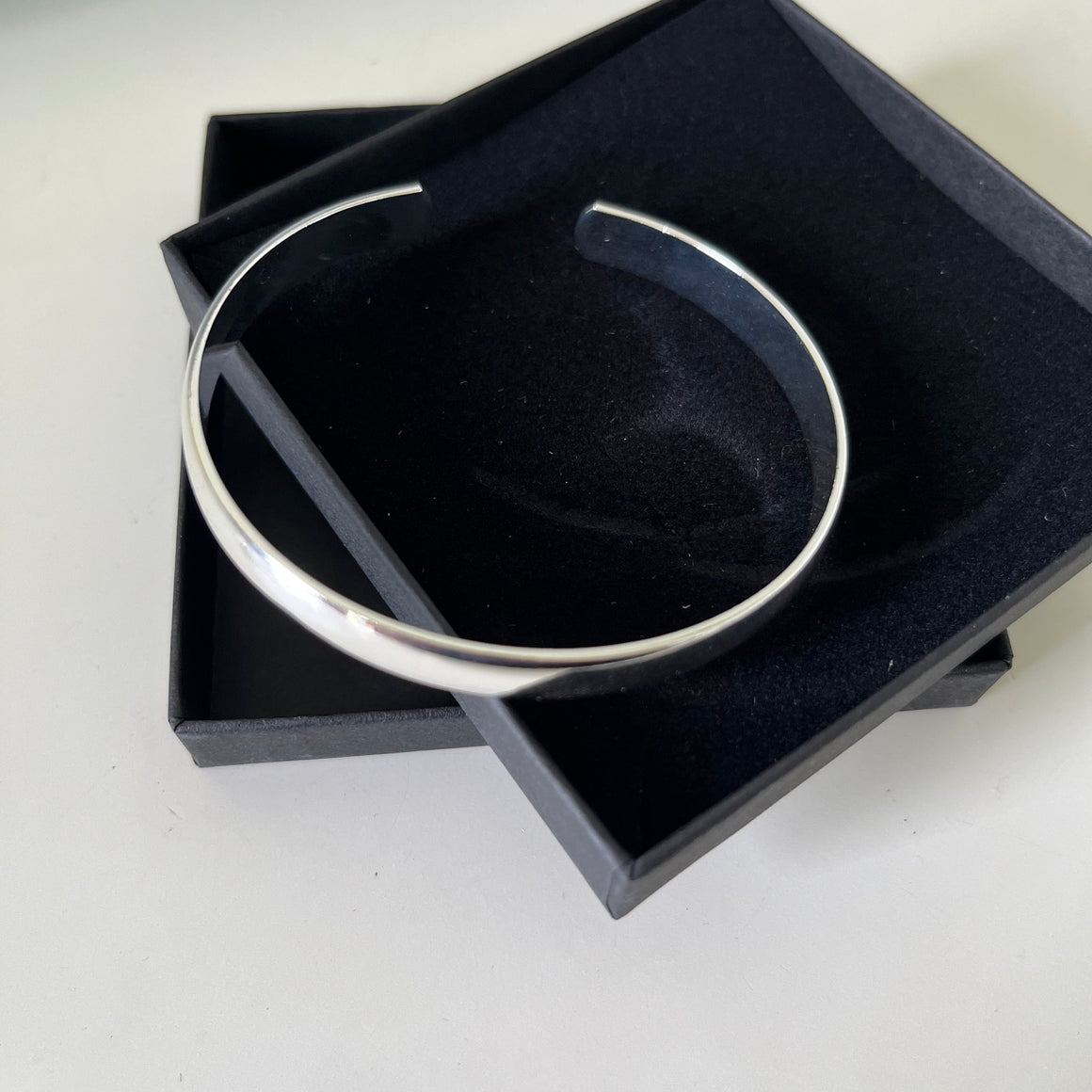 SILVER OPEN CUFF BANGLE