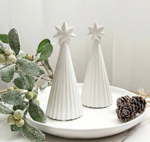 CERAMIC CHRISTMAS TREE WITH STAR