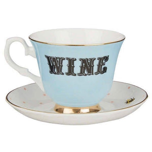 TEACUP AND SAUCER - WINE