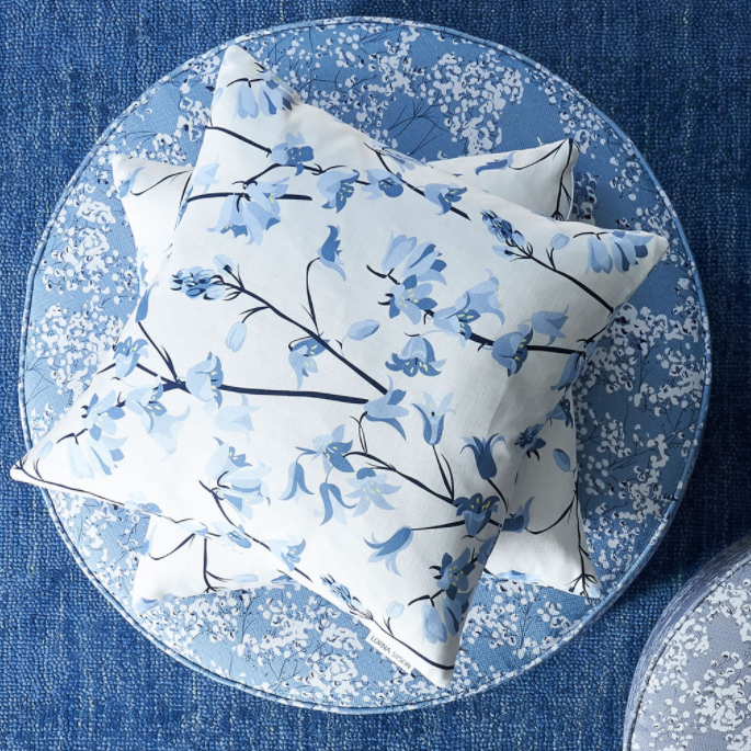 BLUEBELL CUSHION BY LORNA SYSON - Feather & Twigs