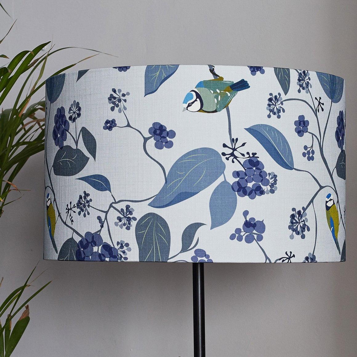SPRING IVY - BLUE LAMPSHADE BY LORNA SYSON - Feather & Twigs