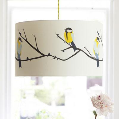 JUNEBERRY & BIRD LAMPSHADE BY LORNA SYSON - Feather & Twigs