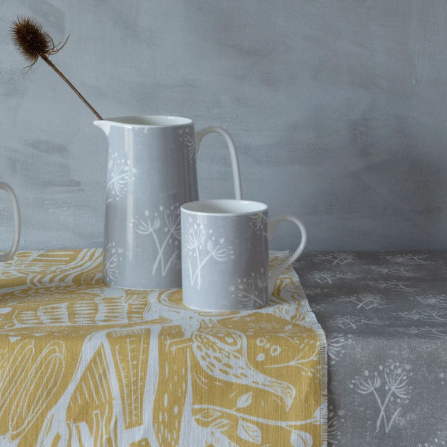 PARSLEY SEED GREY MUG BY SAM WILSON - Feather & Twigs