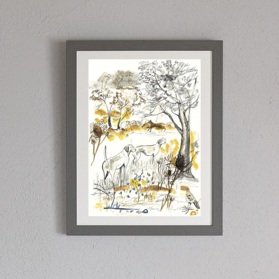 FRAMED 'THE COPSE' PRINT BY SAM WILSON – SIGNED, WOODLAND INSPIRED, UK MADE - Feather & Twigs