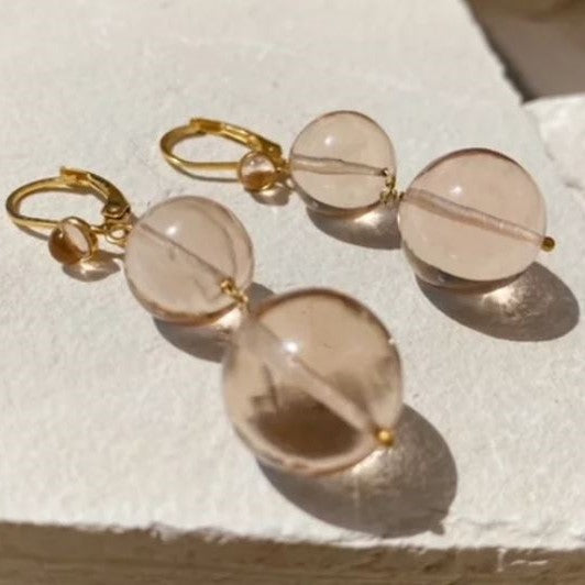 PERNILLE EARRINGS - CHAMPAGNE - Feather & Twigs