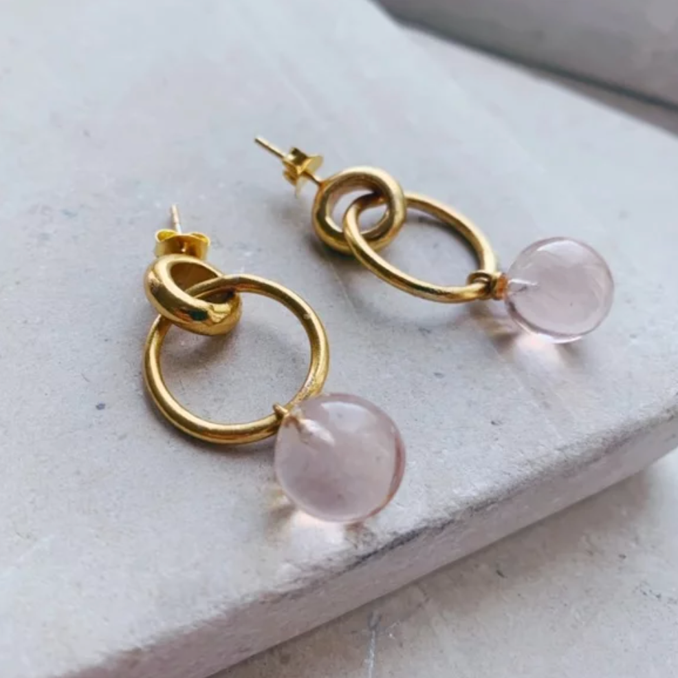 LAYLA EARRINGS - CHAMPAGNE - Feather & Twigs