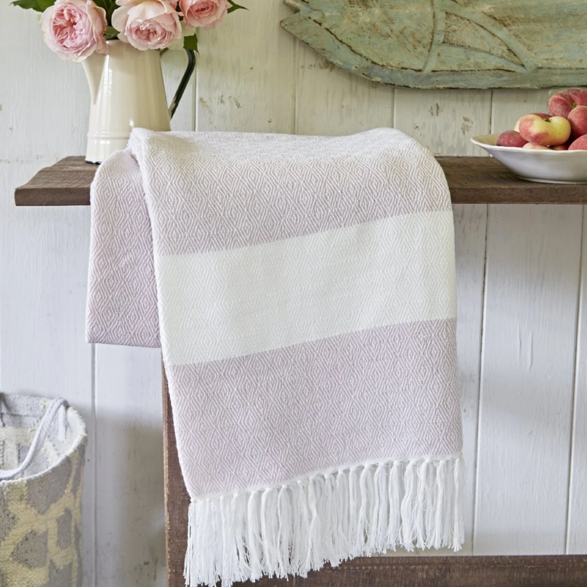 SHELL HAMMAM THROW - Feather & Twigs