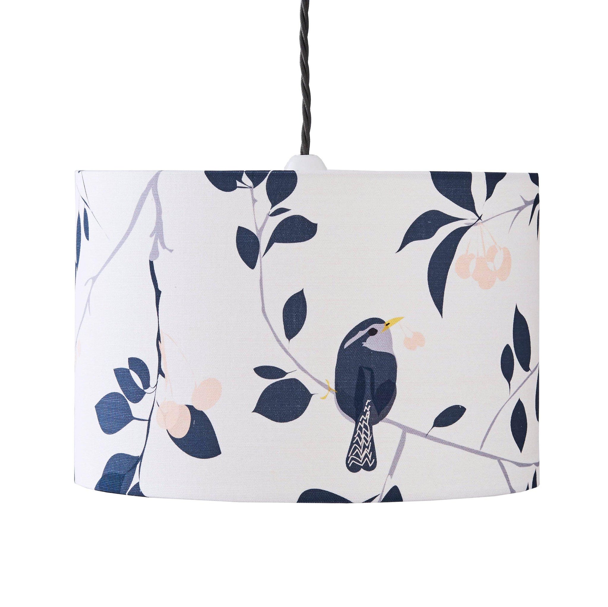 WREN & CHERRY CUSHION BY LORNA SYSON - Feather & Twigs